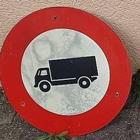 Schild Tafel Fahrverbot & max. 5to für LKW, Alu  gebrauchtht