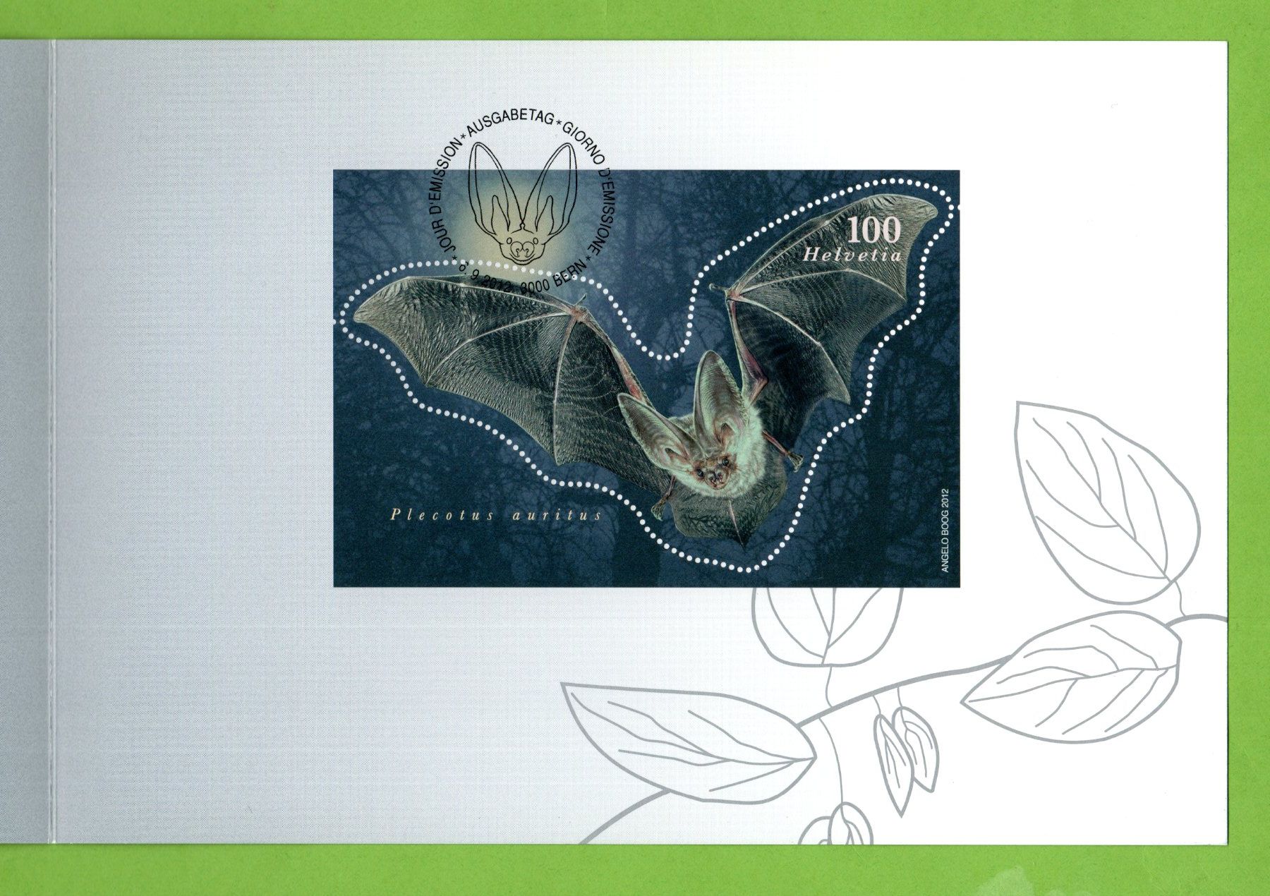 Alle Briefmarken: 2012 braunes Langohr Geschenkfolder 1. Tag LP – Gebraucht aus Stein am Rhein von Huehnerhund 2