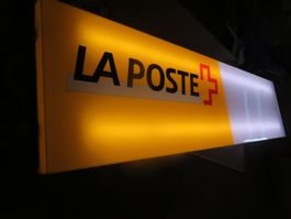 Originale "La Poste" Werbetafel🤩 Rarität 169 cm +Neue LED