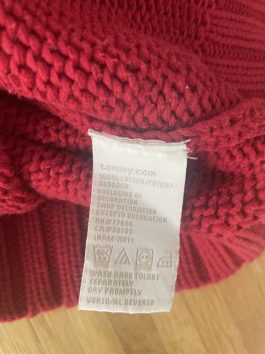 Tommy Hilfiger Maglioni & Felpe: Pull Tommy Hillfigher cotton rouge drapeau – Usato da Troinex venduto da NadineUK 4