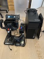 Saitek ,HP Komplett-Set: PC, Yoke, Schubregler — Top!