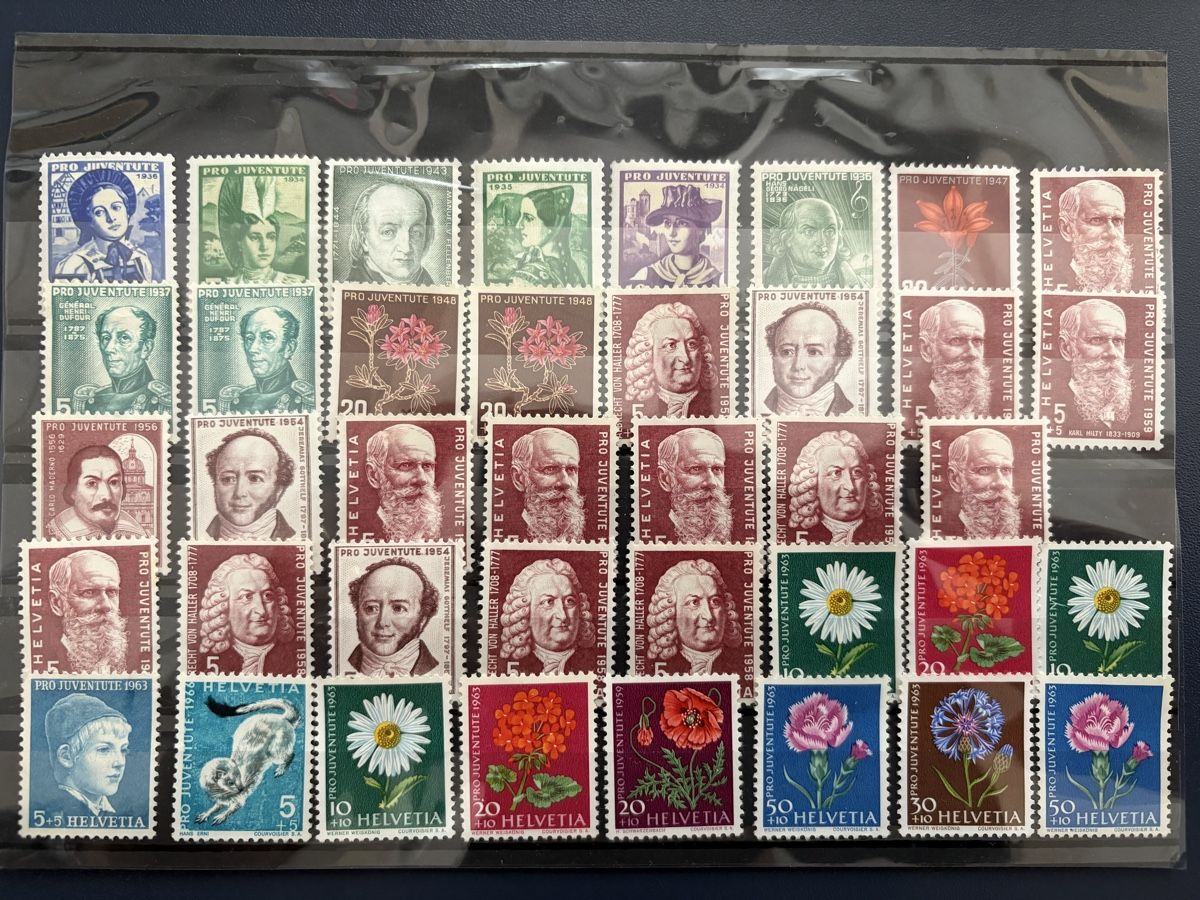 Tous les timbres: Pro Juventute gemischtes Los – Neuf (Voir description) à Steckborn par heg_sd2b 1
