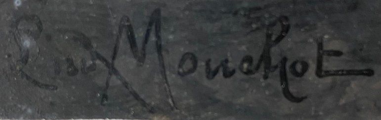 Gemälde: L. Monchot Himmel oder Hölle 43 x 32cm Mischtechnik / Papier – Neu (gemäss Beschreibung) aus Baden von Hug_Mee 5