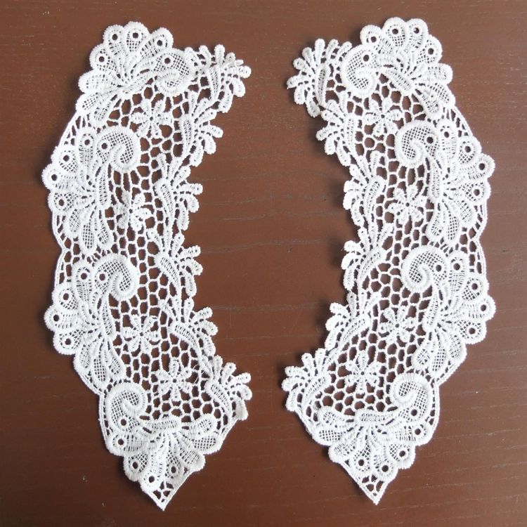 Spitze Rüschen Kragen & Manschetten Set - Weiß Für Lolita & Cosplay