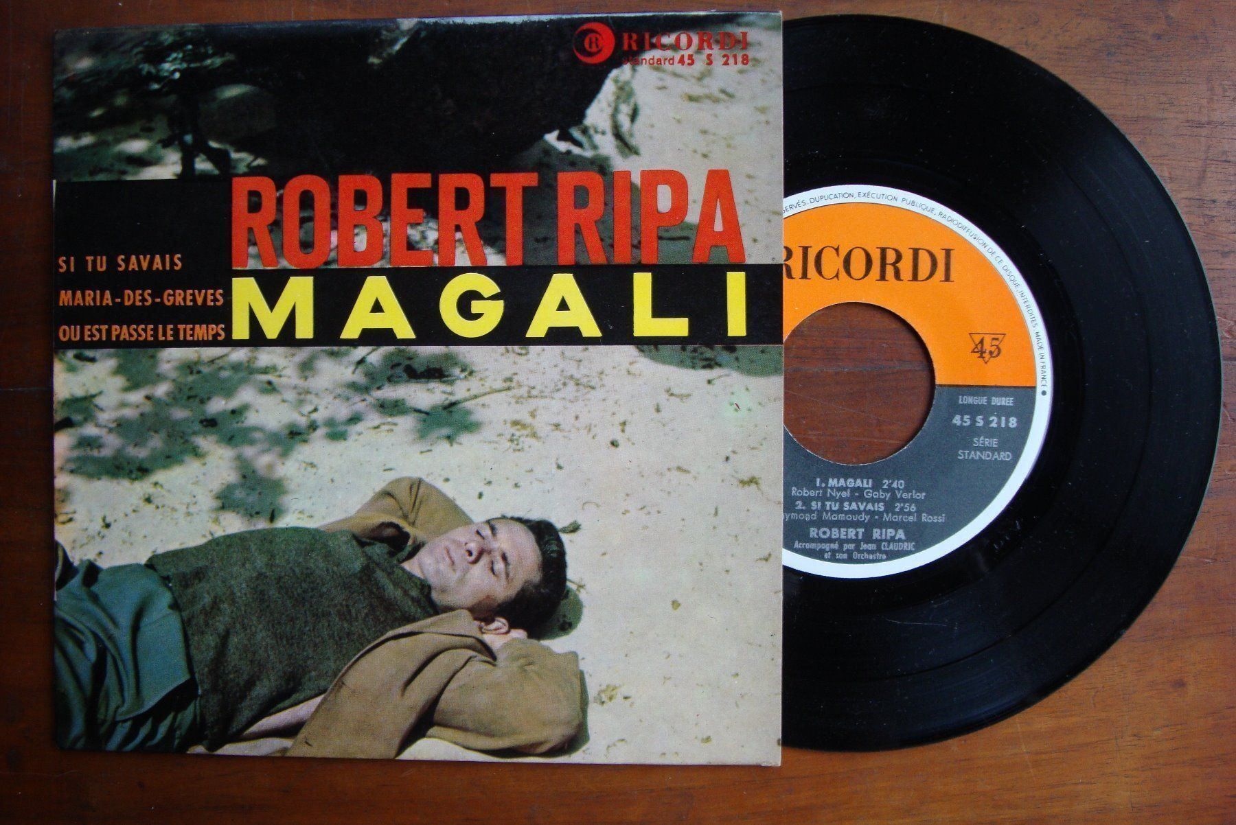 Dischi in vinile: ROBERT RIPA - MAGALI - SI TU SAVAIS  EP – Usato da Bern venduto da Uli_10_11