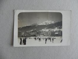 Echtphoto Karte Davos GR Wintersport
