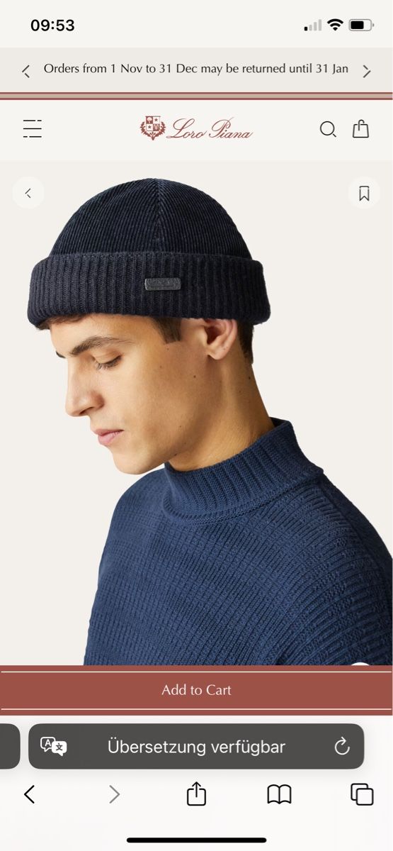 Loro Piana Copricapi, berretti & cappellini: Loro piana beanie – Usato da Zürich venduto da Lulu1501 7