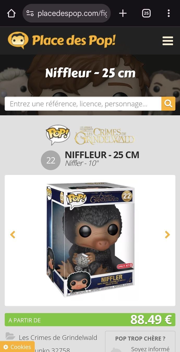 Funko Statuette: FUNKO POP - Niffler 22 / 25cm – Usato da Riaz venduto da Murielbhs 5