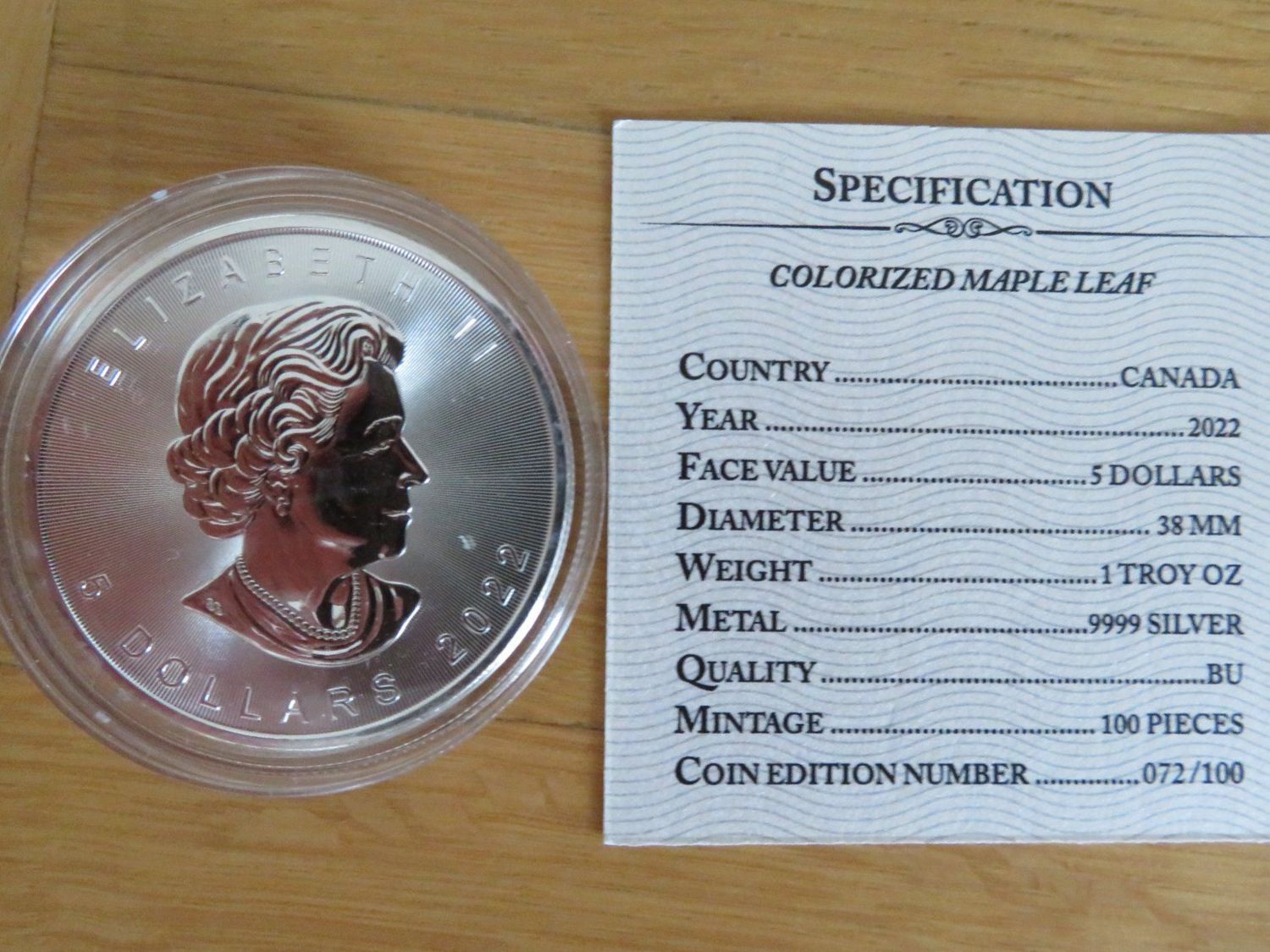 Alle Münzen: US Flag Skull Canada 2022 Maple Leaf 1 OZ SILBER -COLOR EDIT – Neu und originalverpackt aus Wetzikon ZH von Nicki6 3
