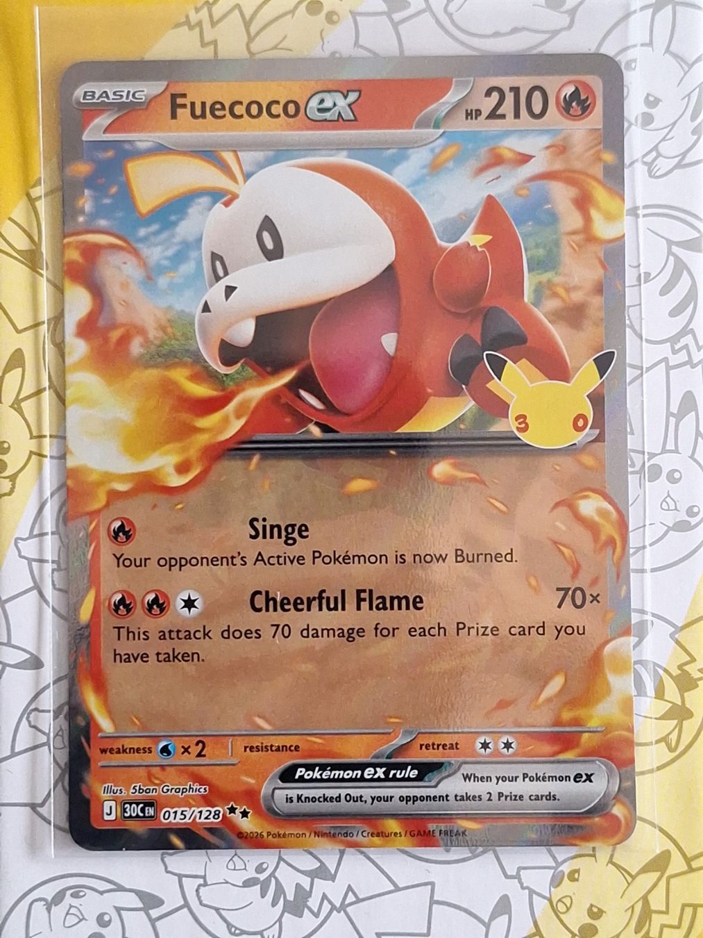 Pokémon Carte collezionabili: Fuecoco ex - 30th Celebration – Usato da Altstätten SG venduto da GGsGameshop