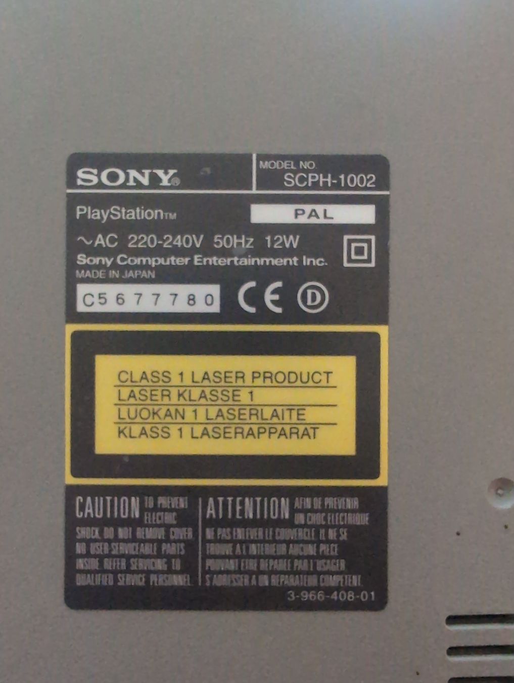 Sony Konsolen: PS1 - mit Audio-out SCPH-1002 – Defekt aus Solothurn von iframon 3