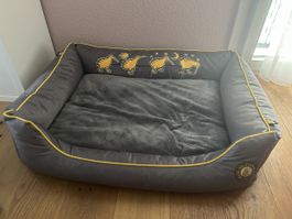 Hundebett Kiwi Walker XL grau/gelb