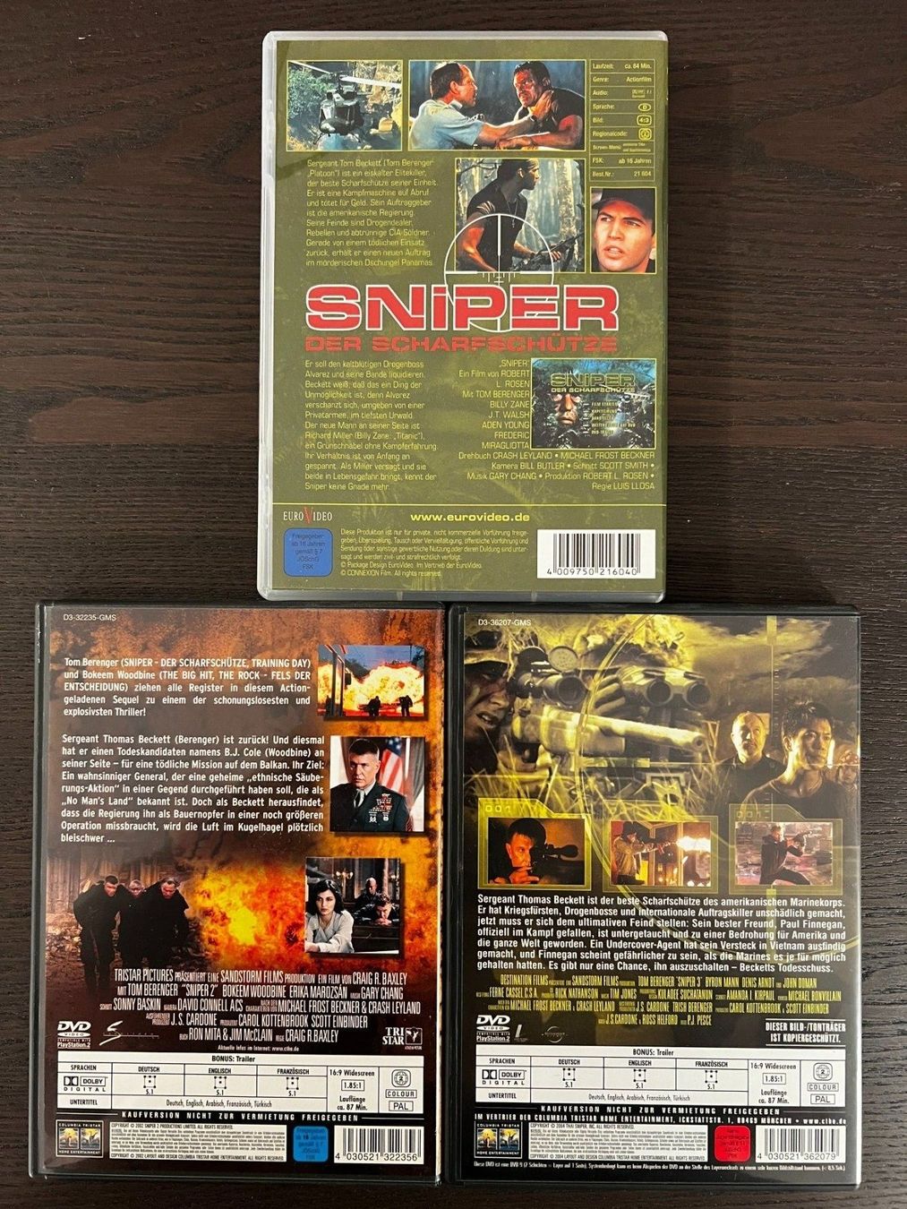 Tutti i DVDs: Sniper - Teil 1 bis 3 – Usato da Zürich venduto da FilmFreunde 2