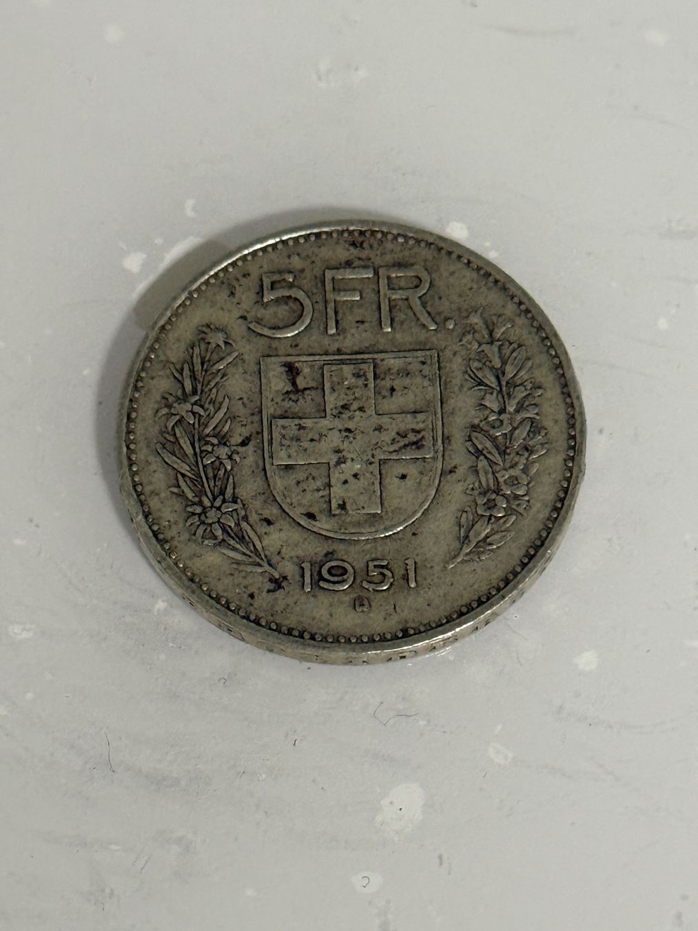 Alle Münzen: 5 Franken 1951  Silber – Gebraucht aus Wallisellen von SWISS_SILVER1 1