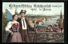 Zürich, Eidg. Schützenfest 1907, Dame 