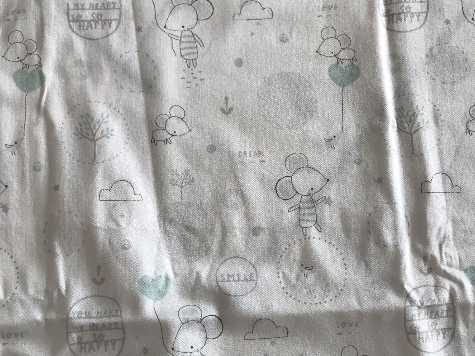 Tessuti: Baby bio Satin Stoff – Usato da Landschlacht venduto da girris100 2