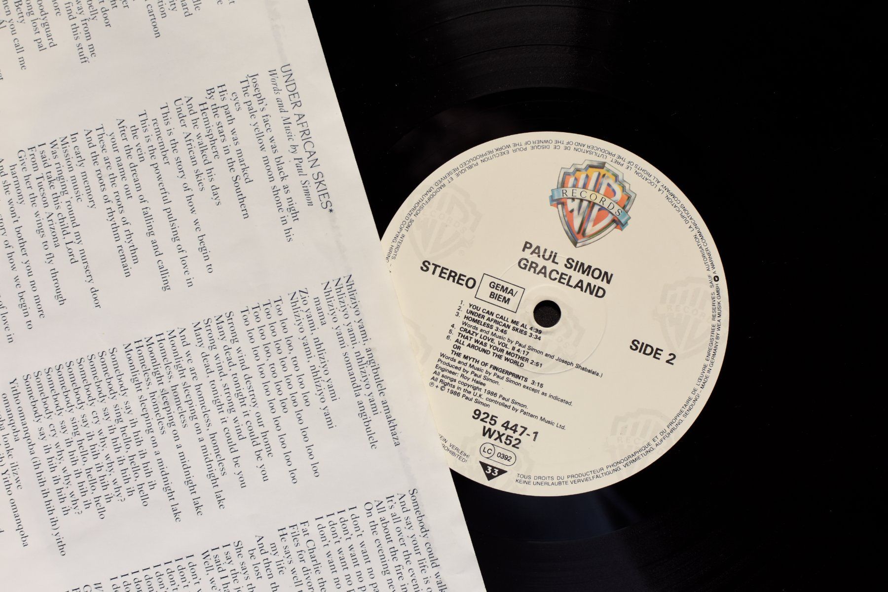 Schallplatten: Paul Simon - Graceland – Neu (gemäss Beschreibung) aus Belmont-sur-Yverdon von ag97 3