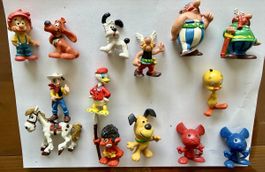 Lot de 13 figurines BD vintage – Astérix, Obélix, Lucky Luke