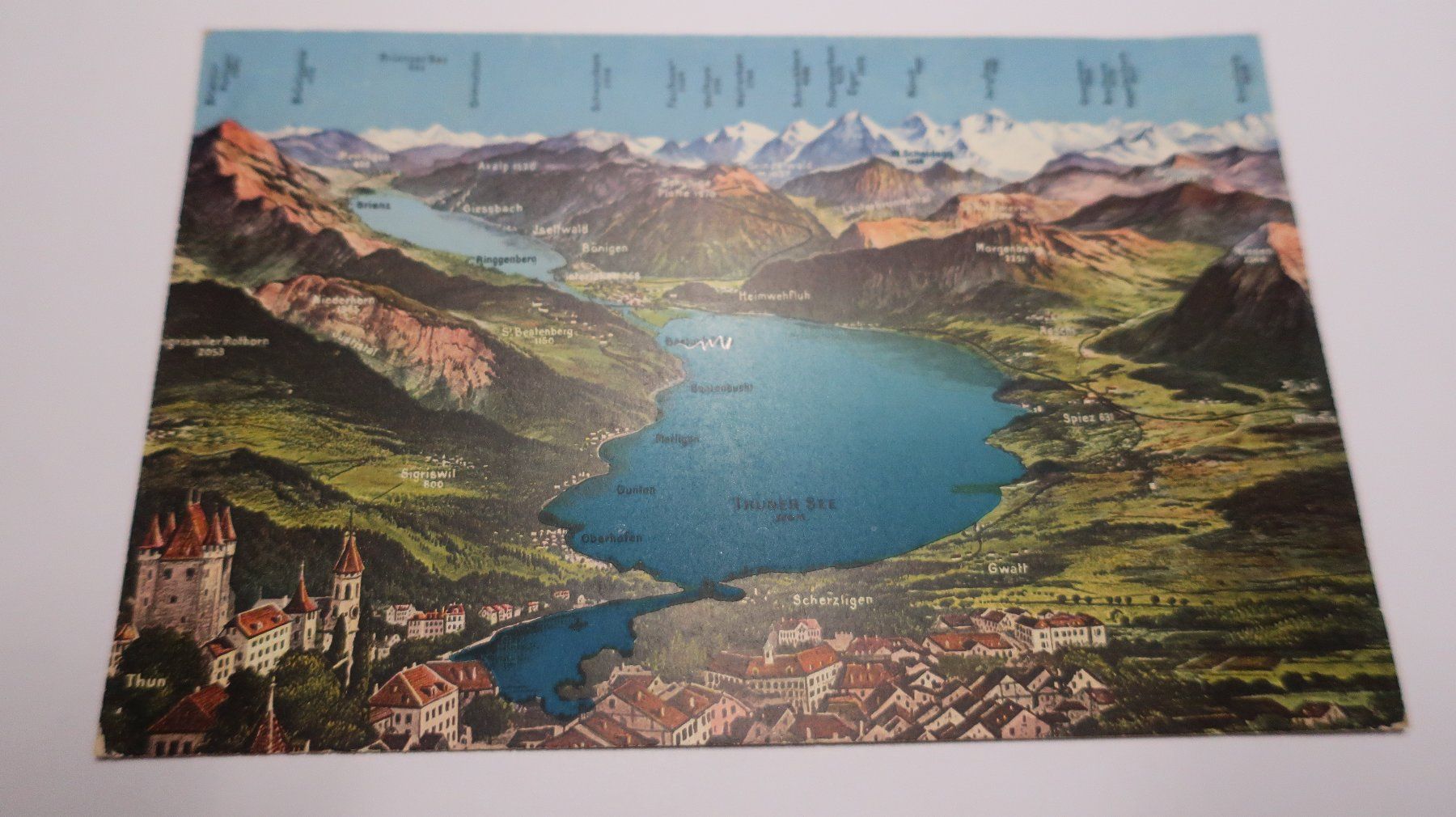 Cartoline postali: Thuner See Panorama 1928 – Usato da Cormoret venduto da Pascalll2001 1