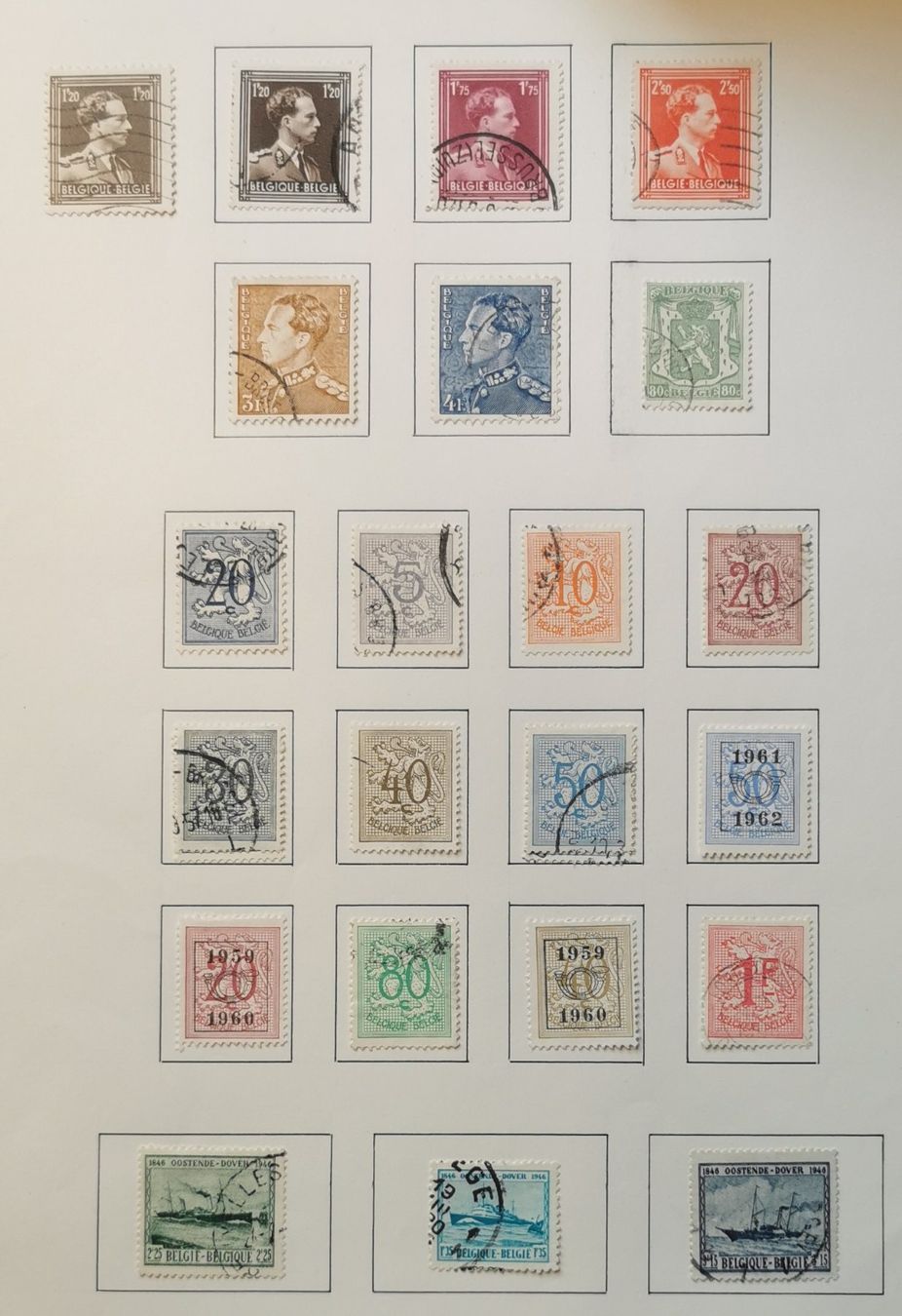 Tous les timbres: Belgien ab 1946 – D'occasion à Aadorf par Chnorli-Furz