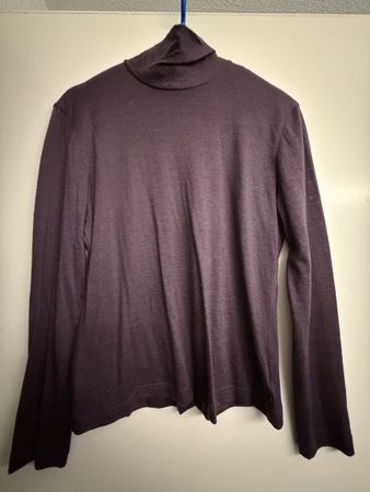 Akris Rollkragenpullover Kaschmir Seide Grösse 38/ S lila