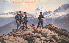 Schweiz Militärpatrouille bei alpiner Aufklärung Militare