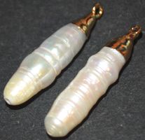 Anhänger Set L-8204 – 2 Stück Natürliche Süßwasser Perle je