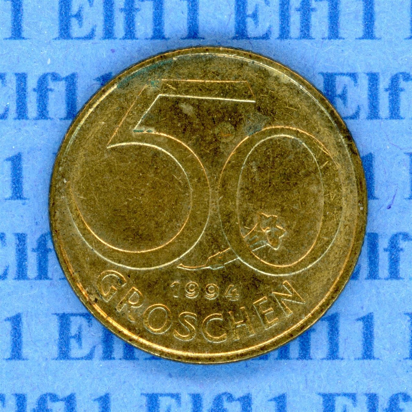Tutti le monete: ATS___0.50 1994 -vz 50 Groschen – Usato da Widnau venduto da Elf11