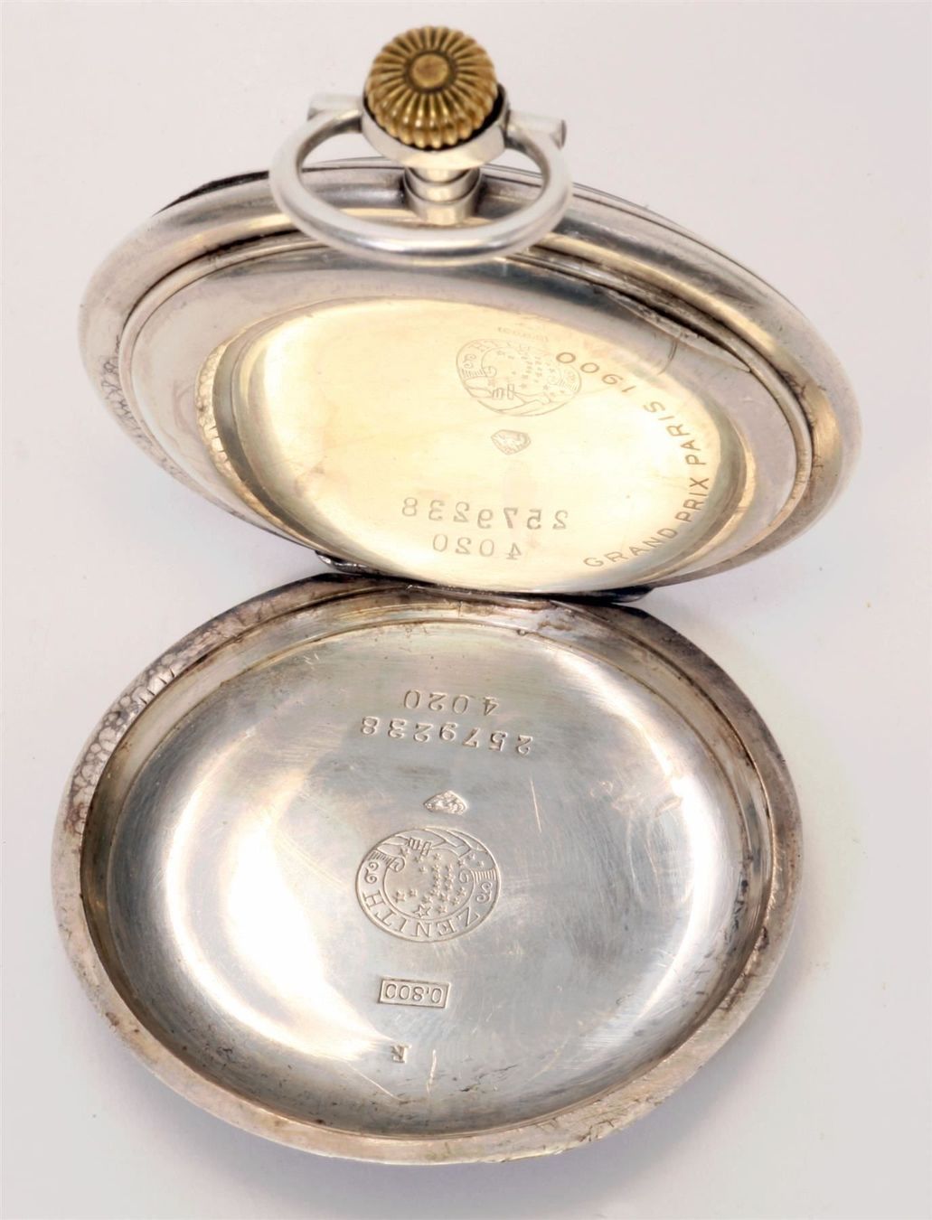 Zenith Orologi: Taschenuhr Zenith Silber Email um 1905 – Usato da Bassersdorf venduto da Sugo 8