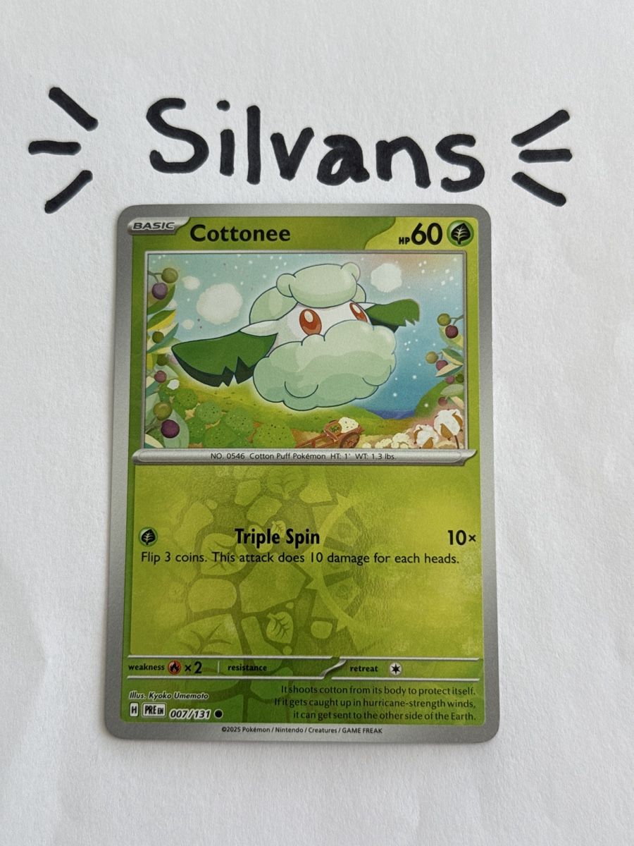 Pokémon Sammelbilder & Trading cards: Cottonee Reverse Holo 007/131 Prismatic Evolutions Englisch – Neu (gemäss Beschreibung) aus Wil SG von Silvans