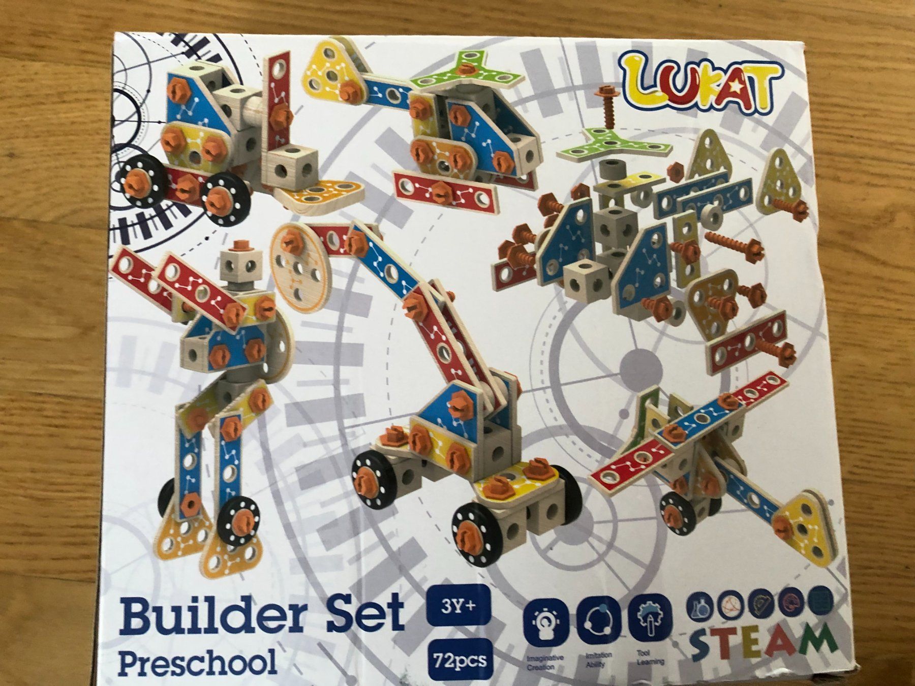 Kit di costruzioni: Builder Set aus Holz – Usato da Buchs SG venduto da sunset55 1
