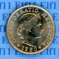 CHF___0.20 1950 stgl * nigelnagelneu! 20 Rappen