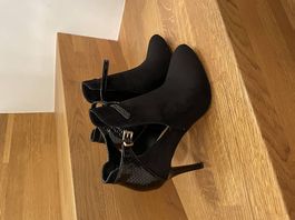 Stylische Stiefeletten/High Heels, nur 1x getragen
