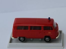 VW T2, DB, Bahnfeuerwehr, Bus, Brekina, HO, Neu, OVP