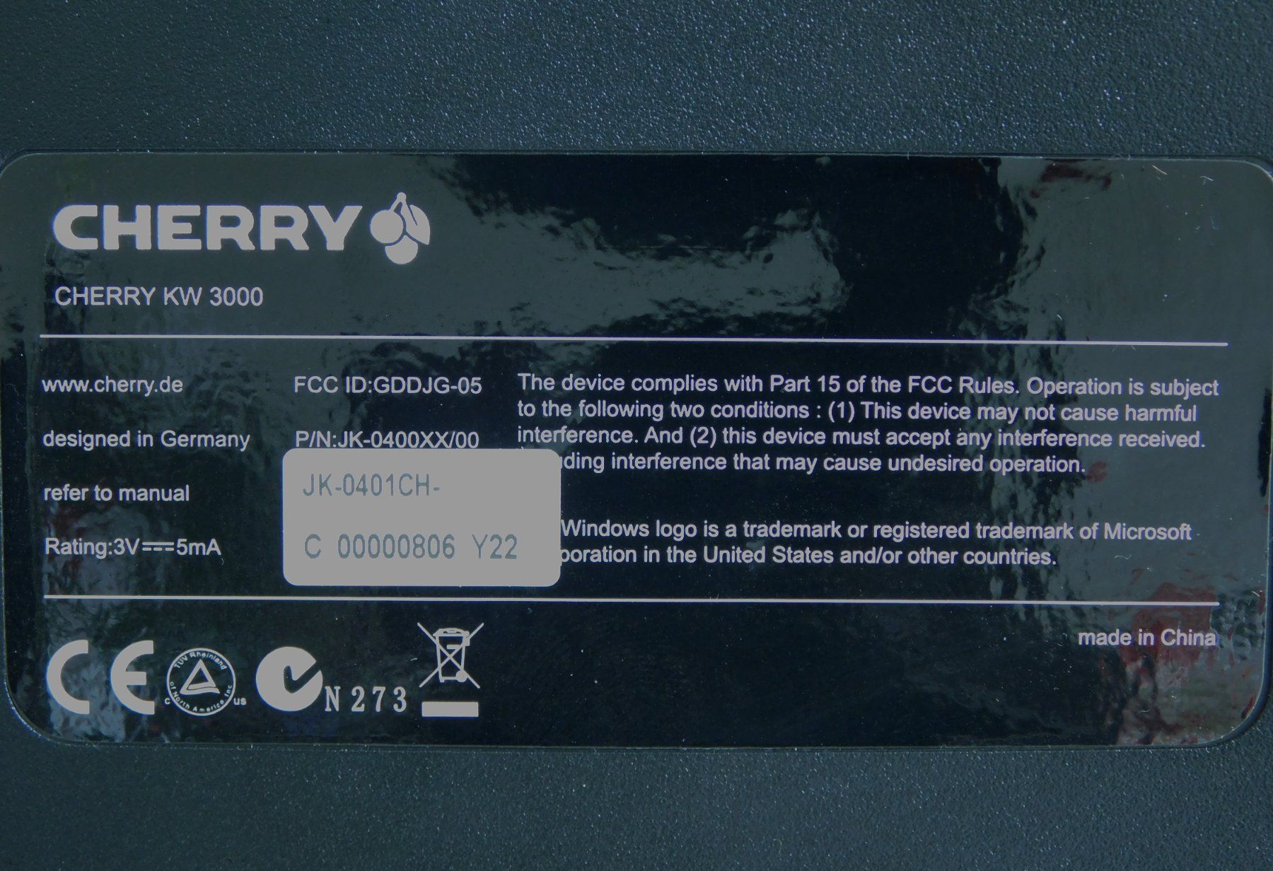 Claviers: CHERRY KW 3000 - Tastatur – D'occasion à Emmenbrücke par Neverlaand-22 4