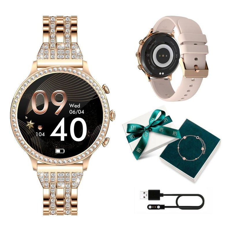 Smartwatch: Smartwatch Manta SWD01GD Gold 1,32" – Nuovo e nell'imballaggio originale da Serneus venduto da hh7_d5xn
