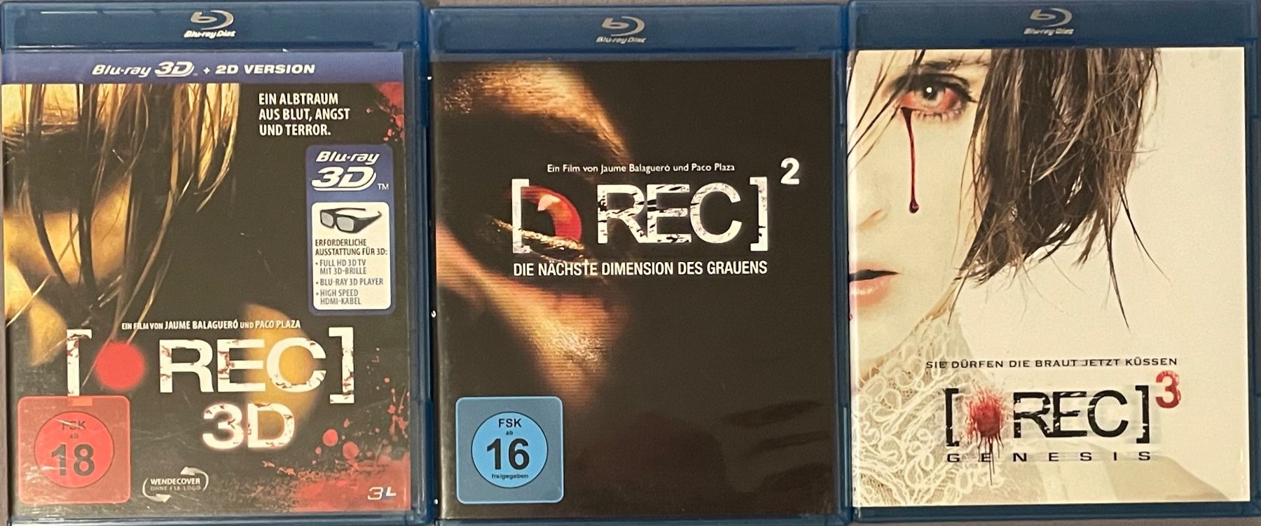 Tutti i DVDs: REC 1 (3D) / REC 2 / REC 3 – Usato da Waldenburg venduto da Gonzo8