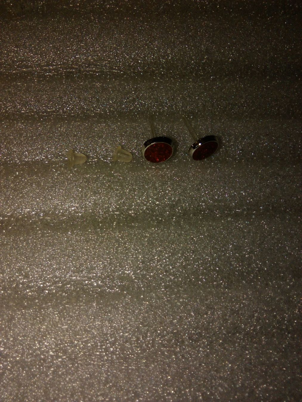 Orecchini pendenti & Orecchini a lobo: ohrringe modeschmuck,,,rot glitzer – Nuovo (secondo la descrizione) da Basel venduto da bijoutrie_4 1