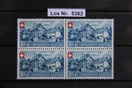 PP 1945 Viererblock Postfrisch                      Los 5362