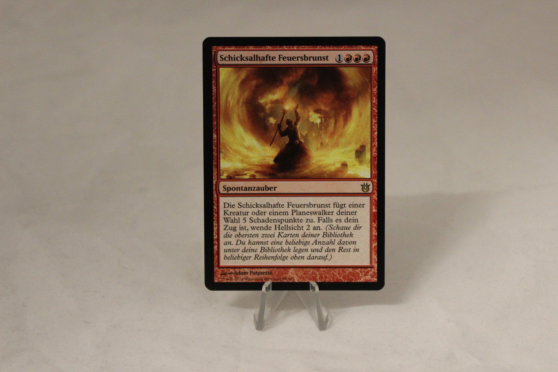 Magic The Gathering Carte collezionabili: Schicksalhafte Feuerbrunst - Magic – Usato da Dulliken venduto da Sefty