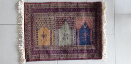 Orient Teppich   - kleiner Seidenteppich (79x59cm)