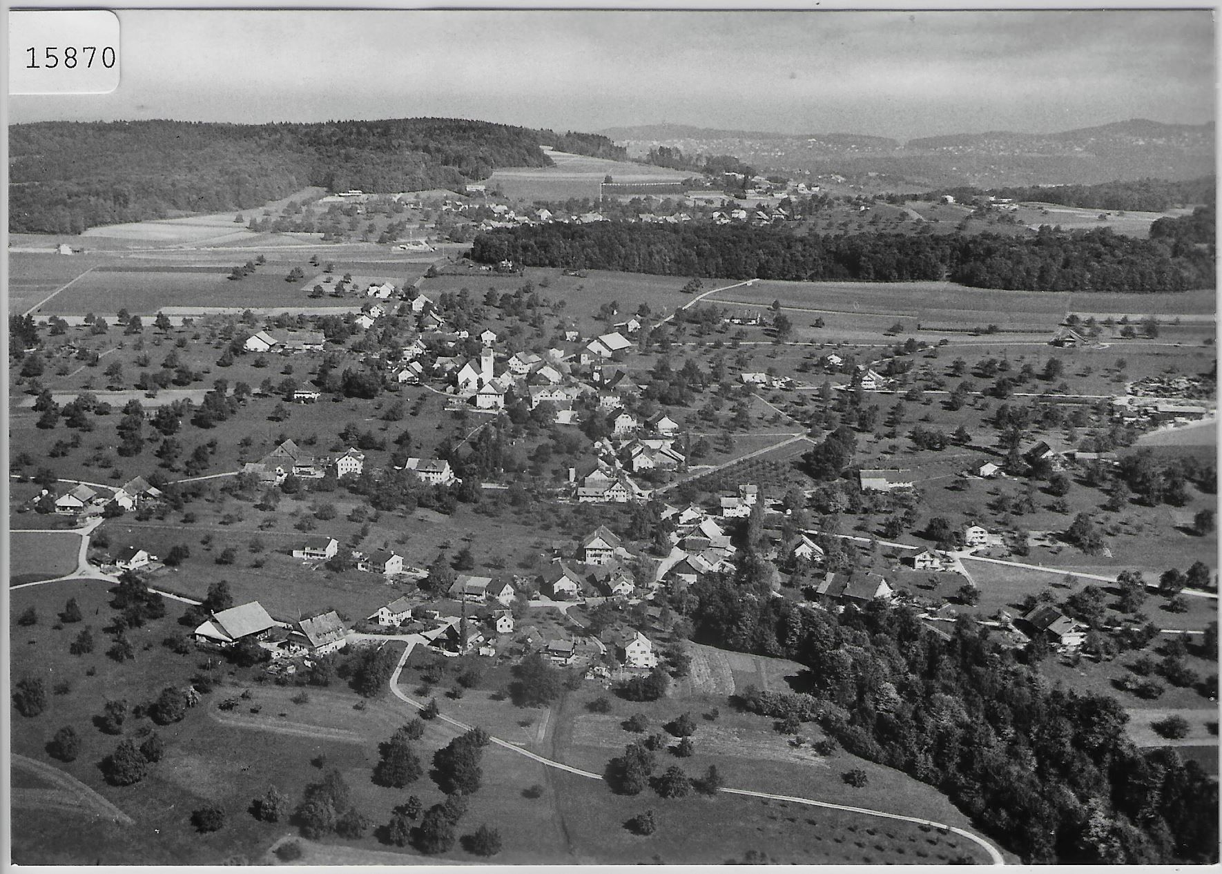 Cartoline postali: Flugaufnahme Oberwil AG – Antico da Ettingen venduto da Kartenplanet