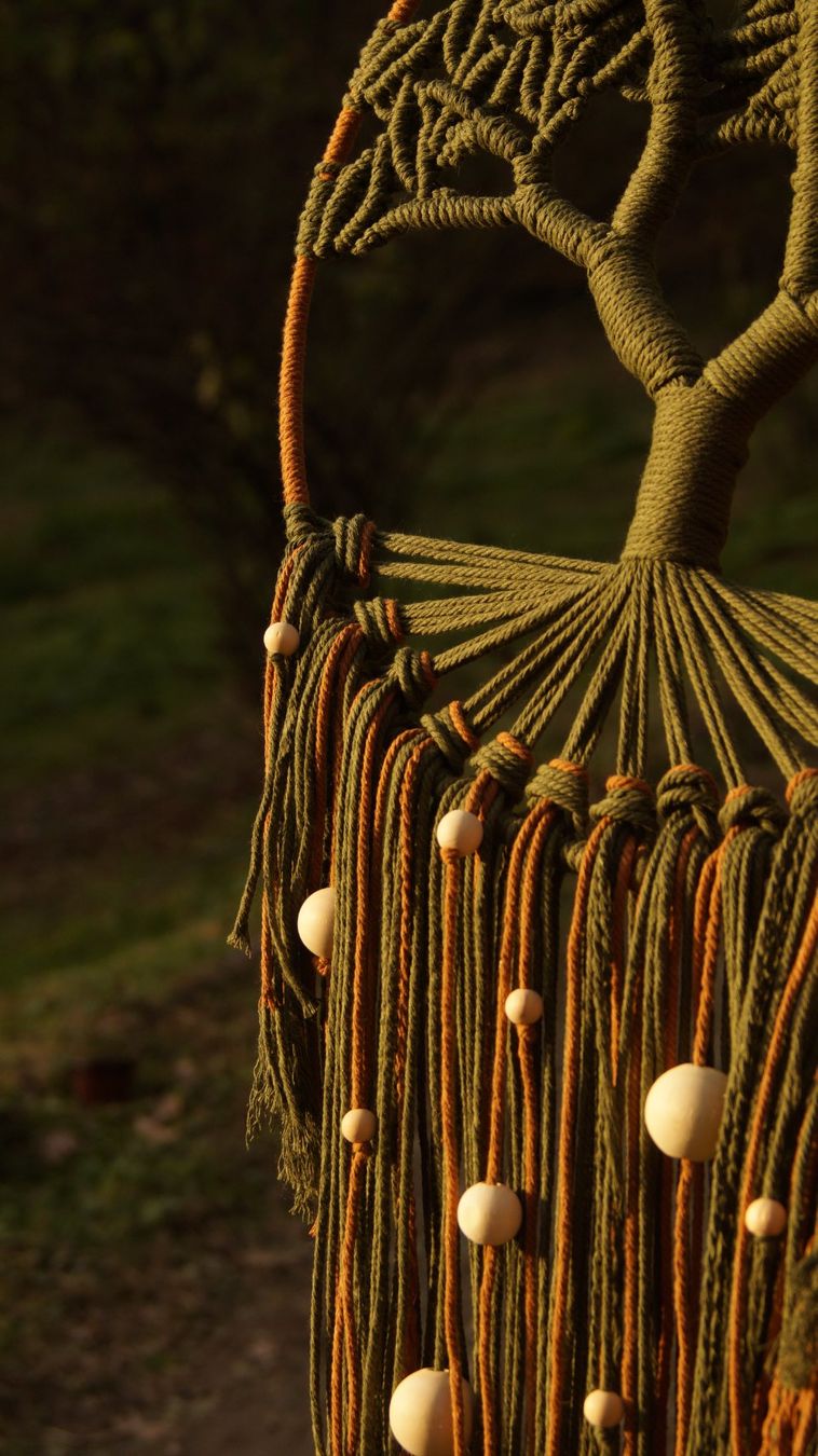 Tutte le decorazioni: Handgefertigter Makramee-Lebensbaum, Boho-Dekoraration ø40cm – Nuovo e nell'imballaggio originale da Tafers venduto da JP911 3