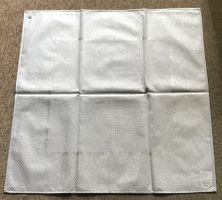 TISCHTUCH 80X80CM NEU SILBER GLÄNZEND