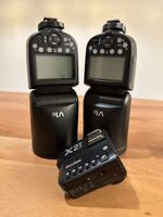 Godox V1 Blitze 2x und X2T Sender neuwertig