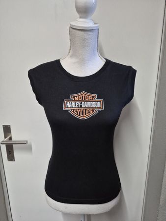 Harley Davidson Shirt Top Gr.S, schwarz,Glitzer Aufdruck NEU