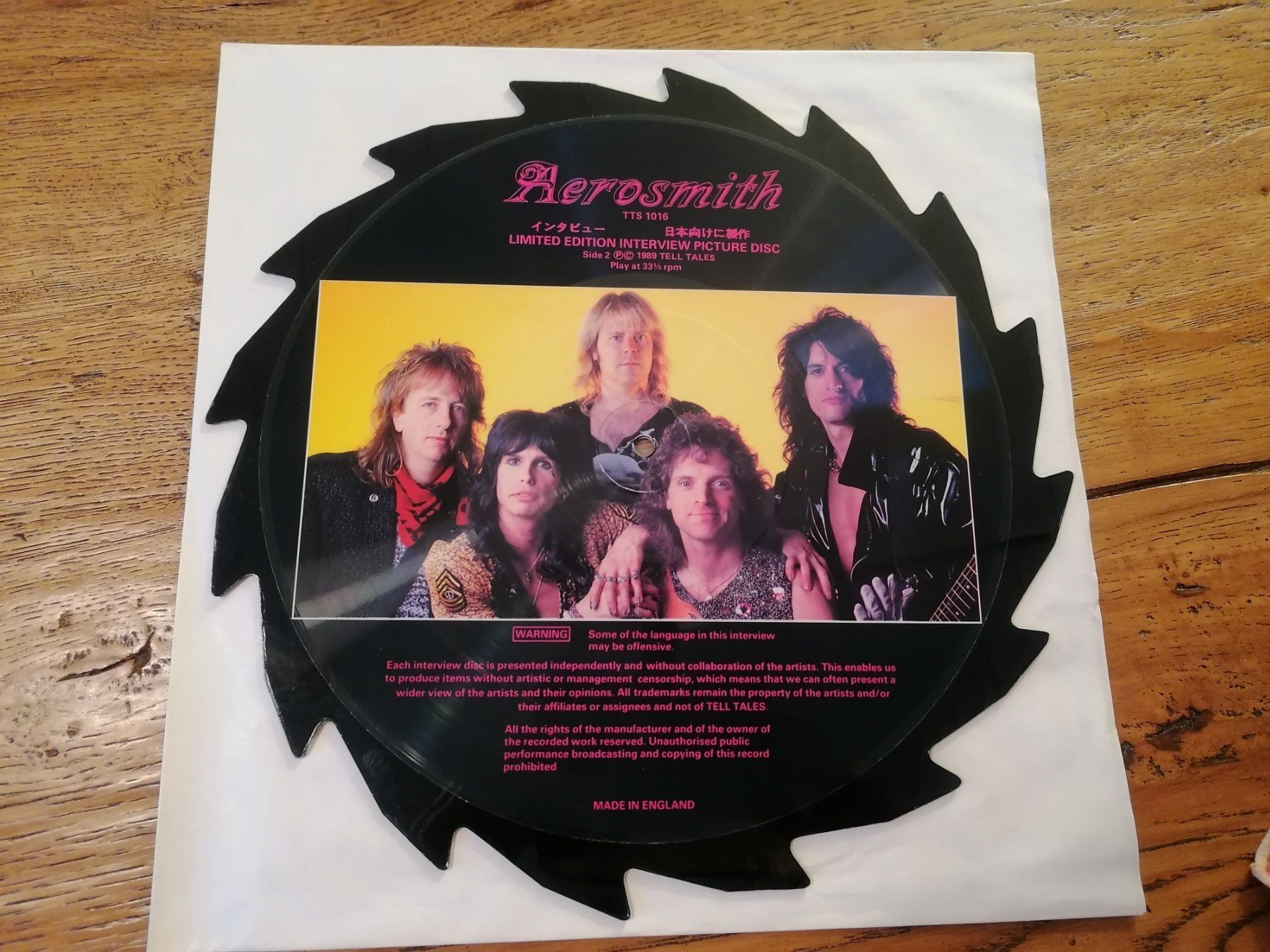 Dischi in vinile: Aerosmith – Limited Edition Interview Picture Disc – Usato da Emmenbrücke venduto da WintoWin