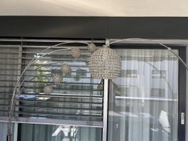 1 Lampe Leuchte ca 2m hoch mit Marmor Fuss