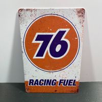 💥 TOP: Blechschild A4 OIL76 RACING MOTORSPORT PETROMOBILIA