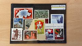 Kommandostäbe Schweizer Armee Briefmarken Sammlung